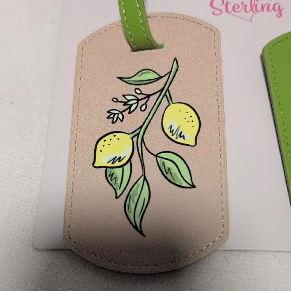 Frasier Sterling Lemon Theme Travel Luggage Tags - Picture 5 of 7